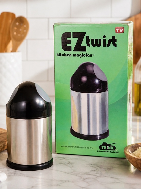 As Seen On TV Other - Super EZ Twist Cheese Grater Mill | 6” Manual Grinder | As Seen On TV | Kitchen